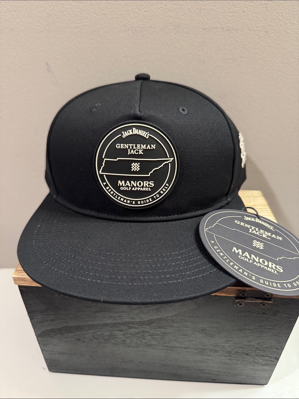 Jack Daniels Black Gentleman Jack Manors Golf Snapback Hat